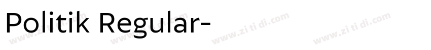 Politik Regular字体转换
